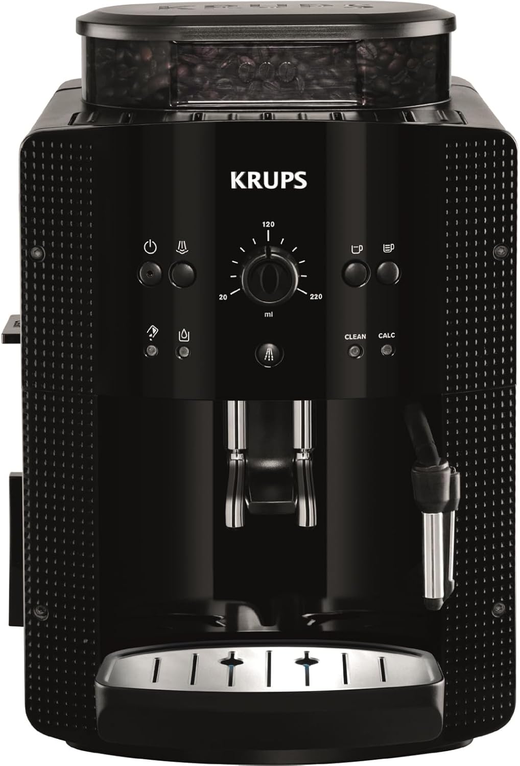 Espresso Kaffeevollautomat mit CappuccinoPlus Milchdüse – Schwarz
