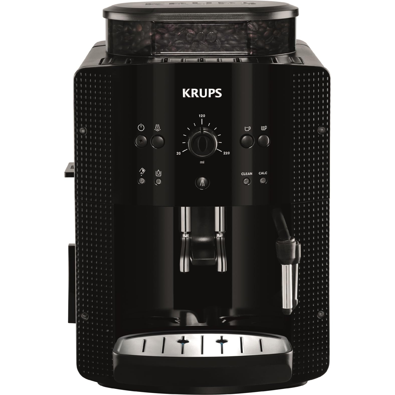 Espresso Kaffeevollautomat mit CappuccinoPlus Milchdüse – Schwarz
