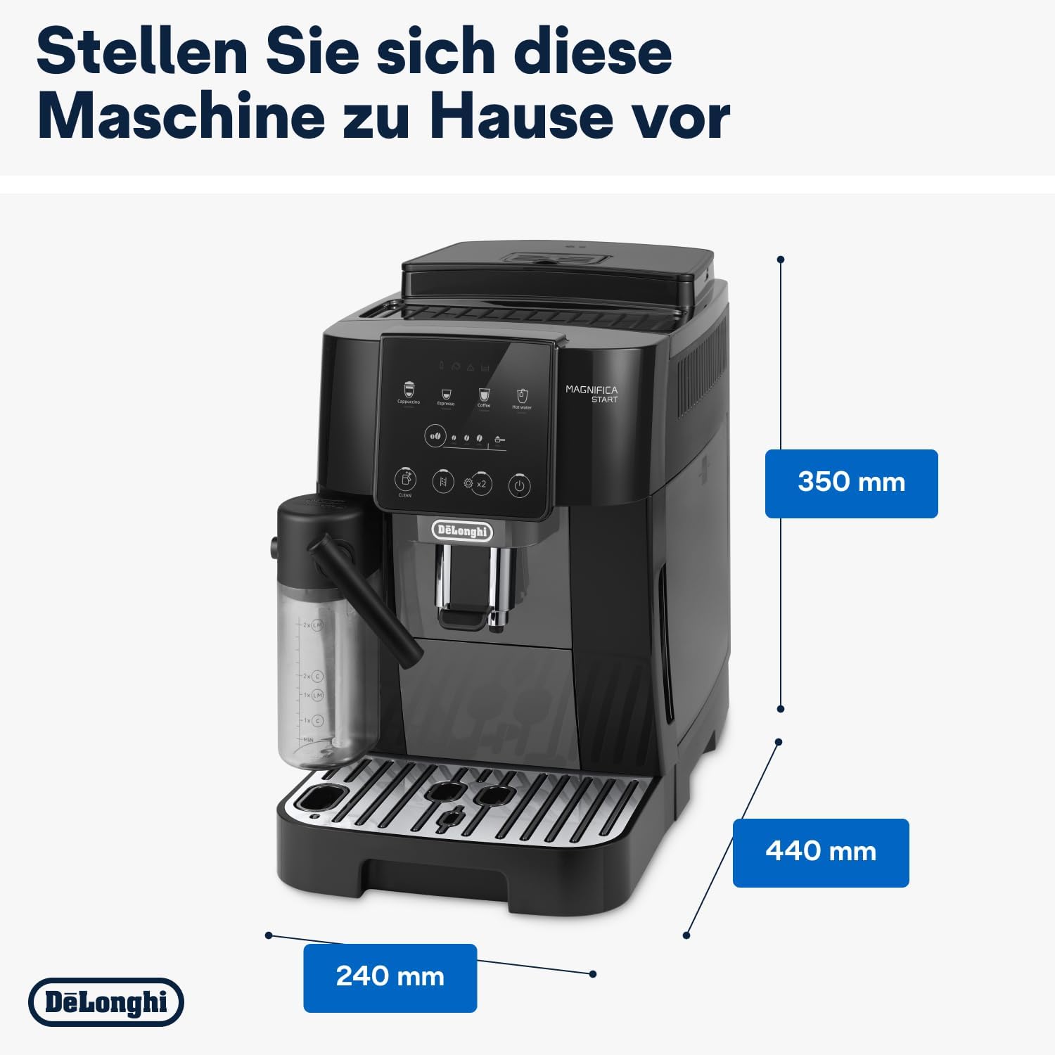 Kaffeevollautomat – LatteCrema-System, automatische Cappuccino-Funktion