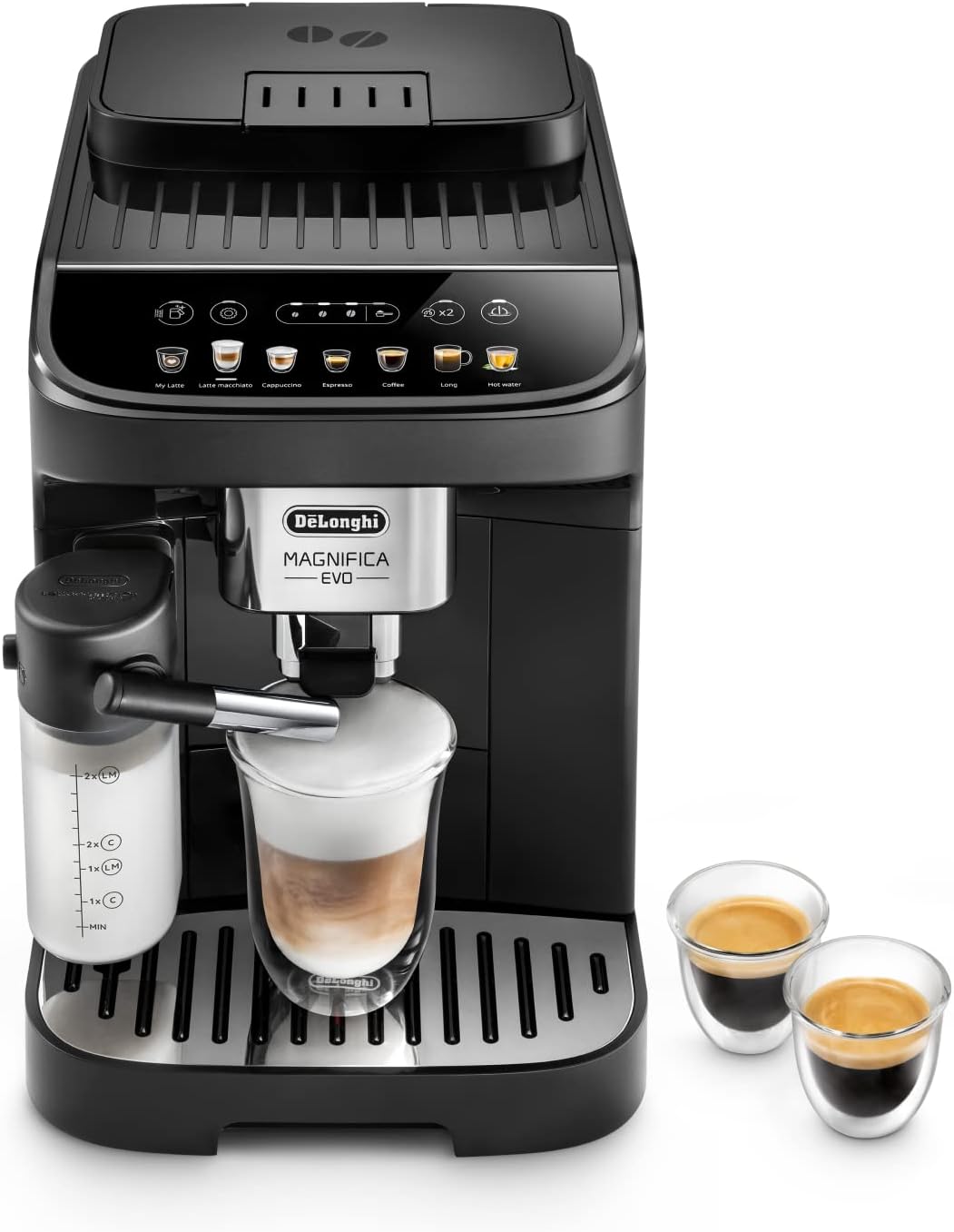 Kaffeevollautomat – LatteCrema Milchsystem, 7 Direktwahltasten
