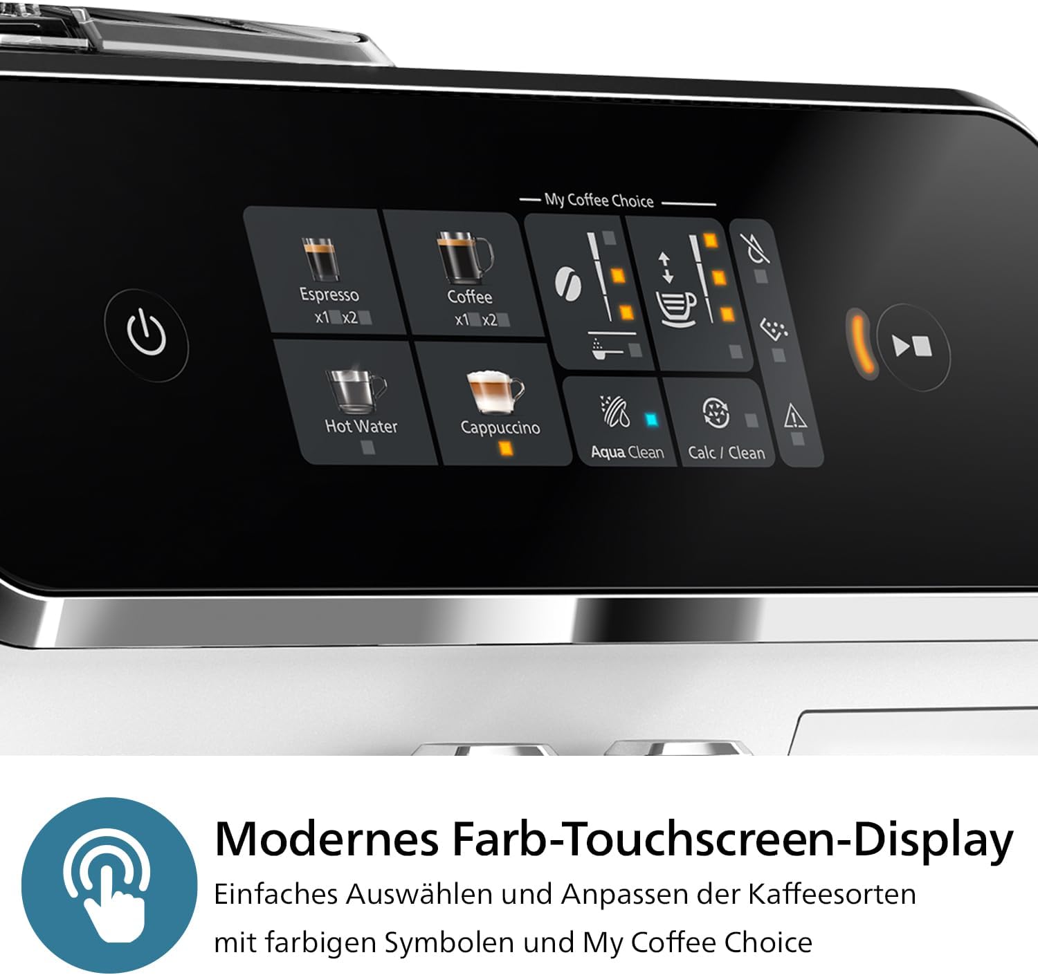Vollautomatische Espressomaschine – 4 Getränke, Touchscreen