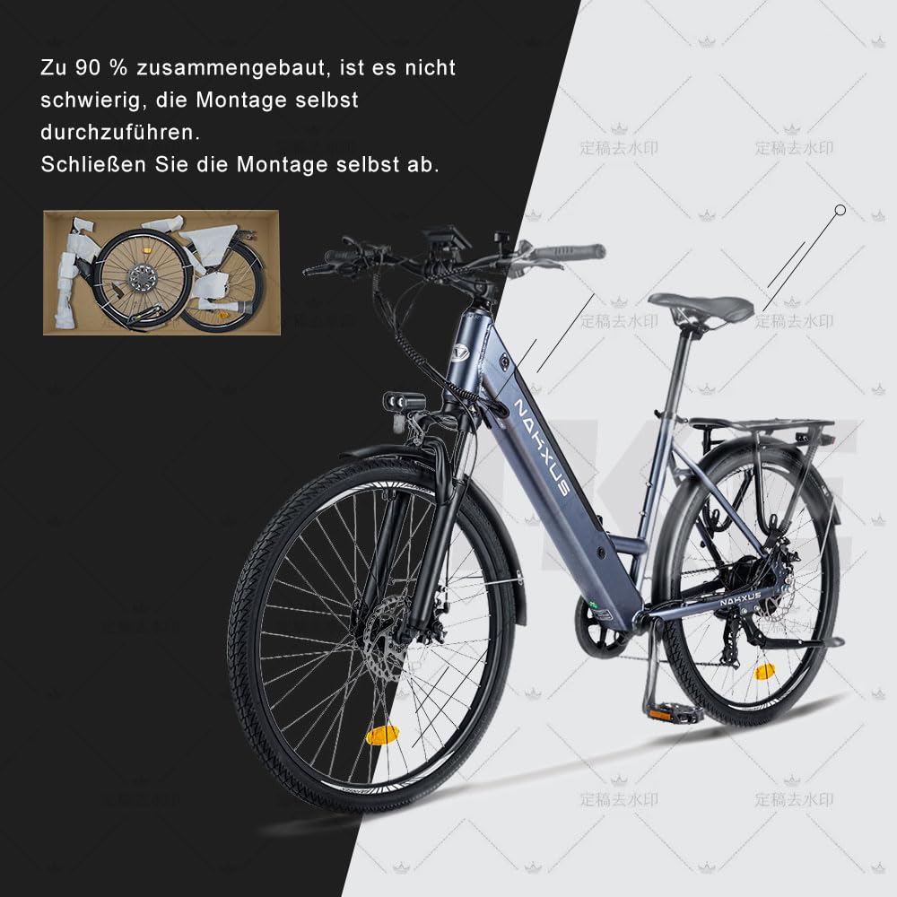 NAKXUS 26M208 E-Bike – 26" Trekkingrad, 100 km Reichweite, 250W Motor