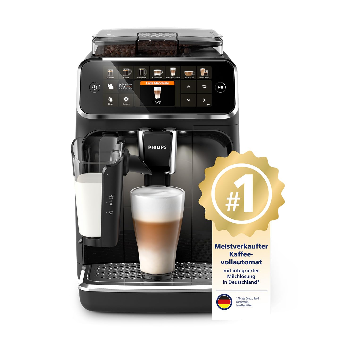 Kaffeevollautomat – 12 Getränke, LatteGo, TFT-Display