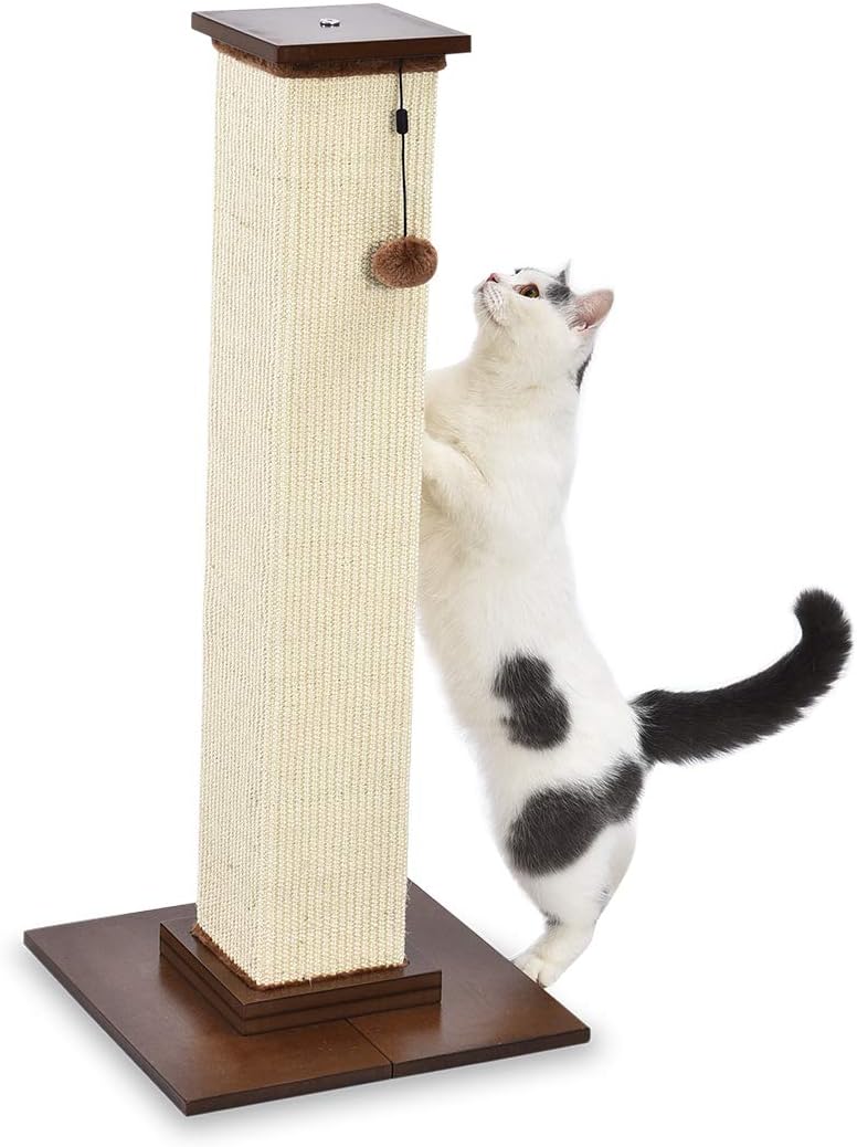 Hoher Katzen-Kratzbaum – Stabiler und hochwertiger Kletterbaum aus Holz (41 x 89 x 41 cm)