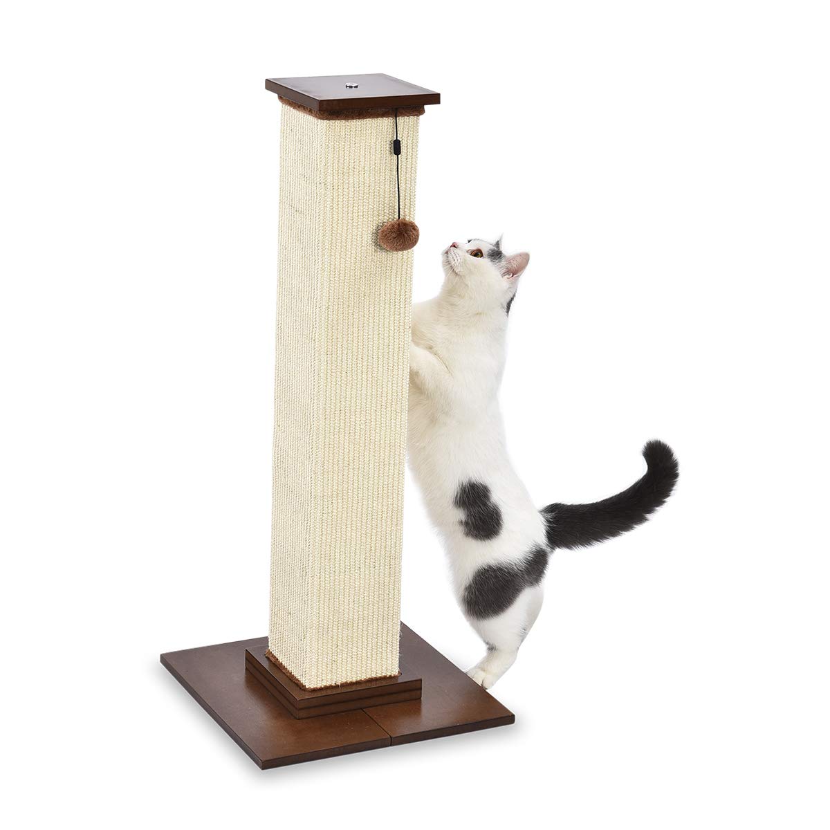 Hoher Katzen-Kratzbaum – Stabiler und hochwertiger Kletterbaum aus Holz (41 x 89 x 41 cm)
