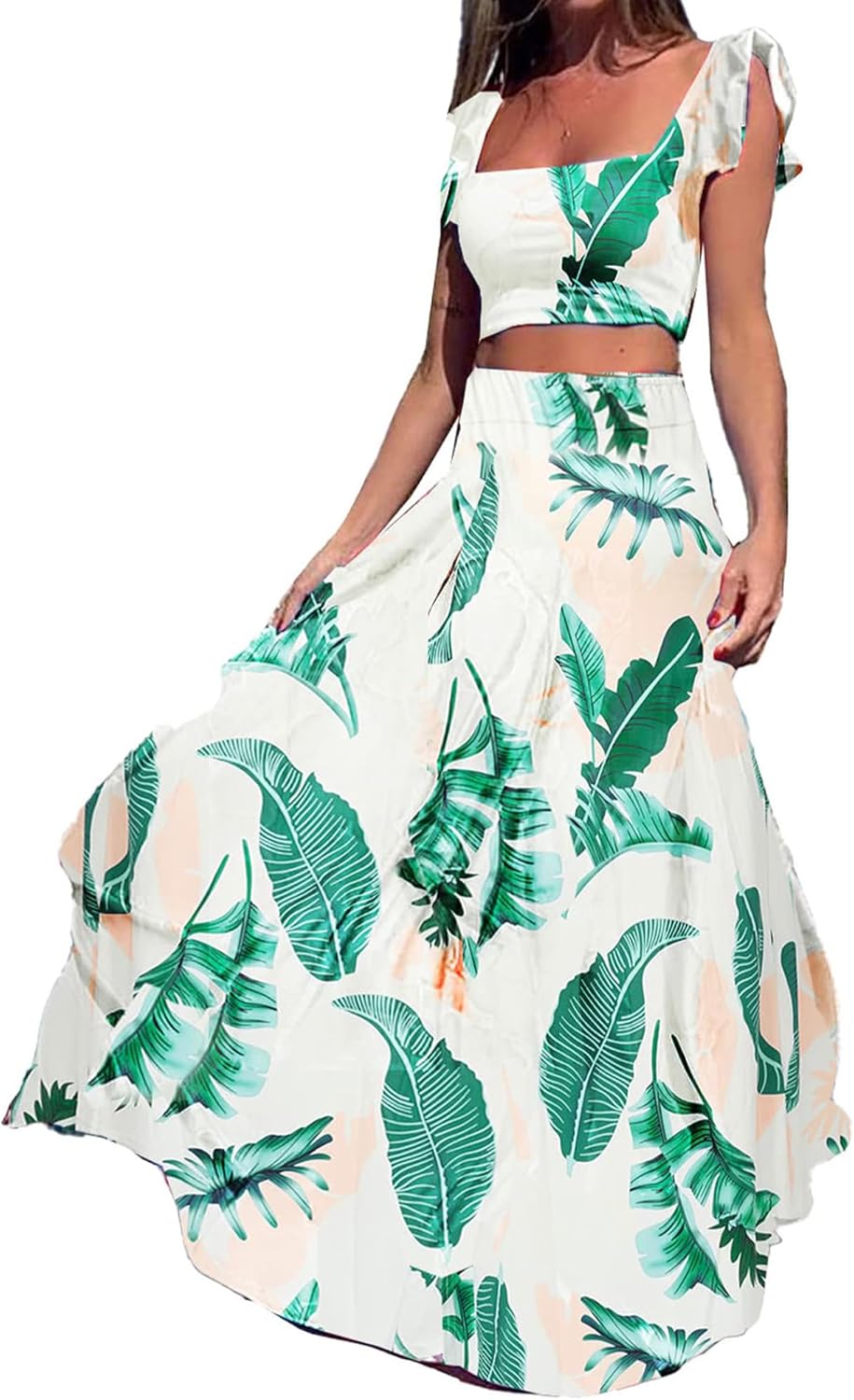Damen 2-Teiliges Boho Outfit