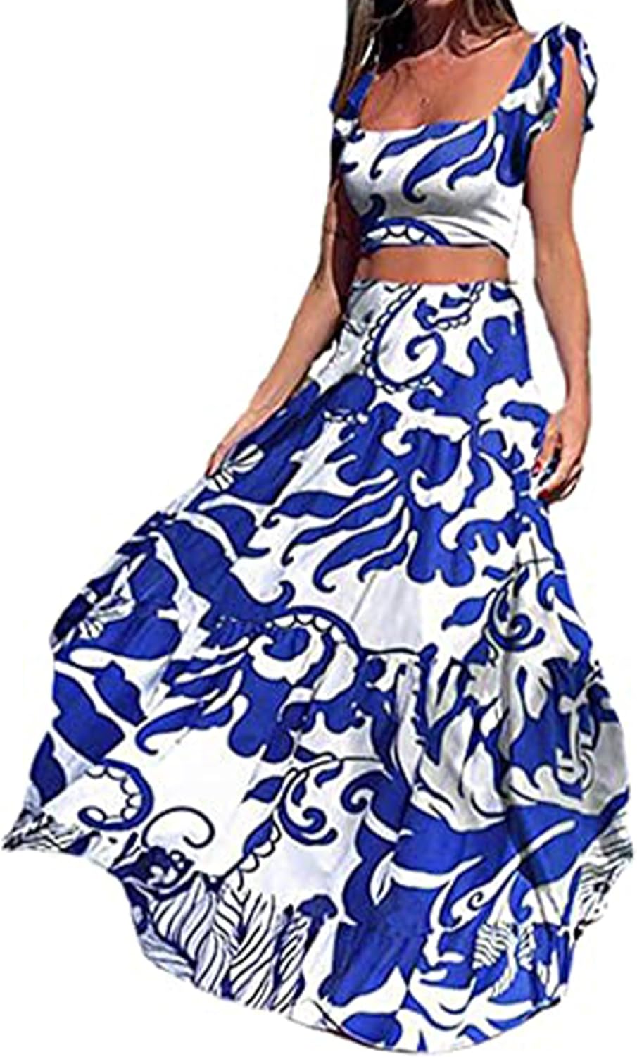 Damen 2-Teiliges Boho Outfit