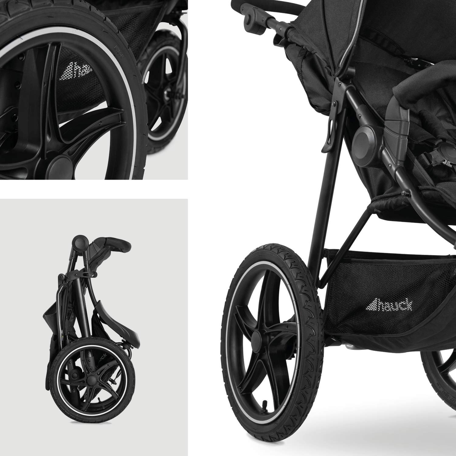 Sportlicher Dreirad-Kinderwagen – Geländegängiger Buggy mit XL-Lufträdern, Liegefunktion & großem Stauraum