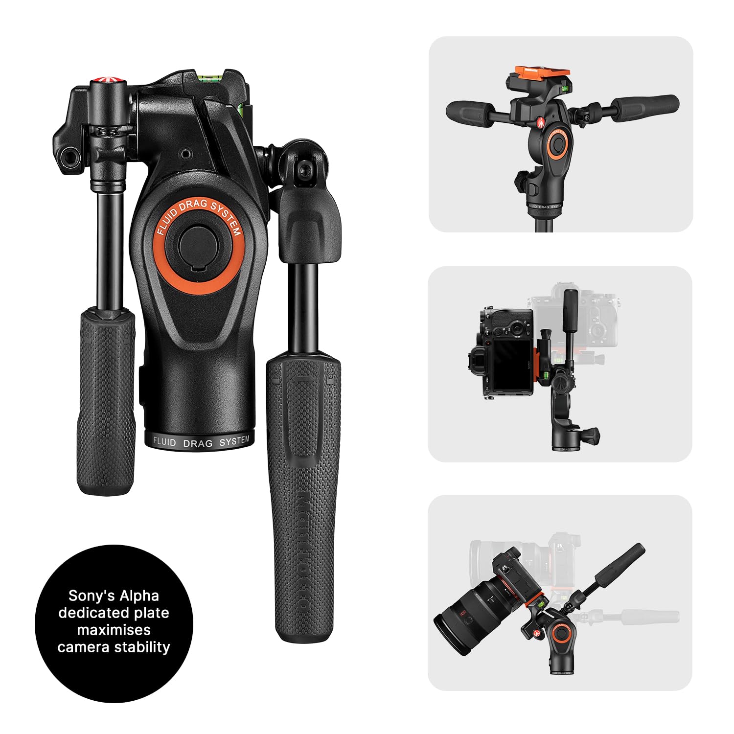 Manfrotto Befree Advanced 3-Wege Stativ – Aluminium, Reise-Stativ mit Fluid-Kopf & Tragetasche