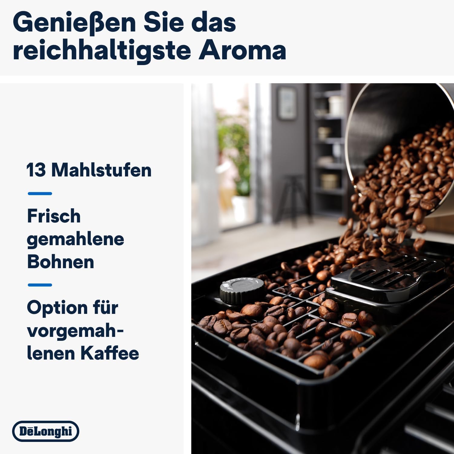 Kaffeevollautomat – LatteCrema-System, automatische Cappuccino-Funktion