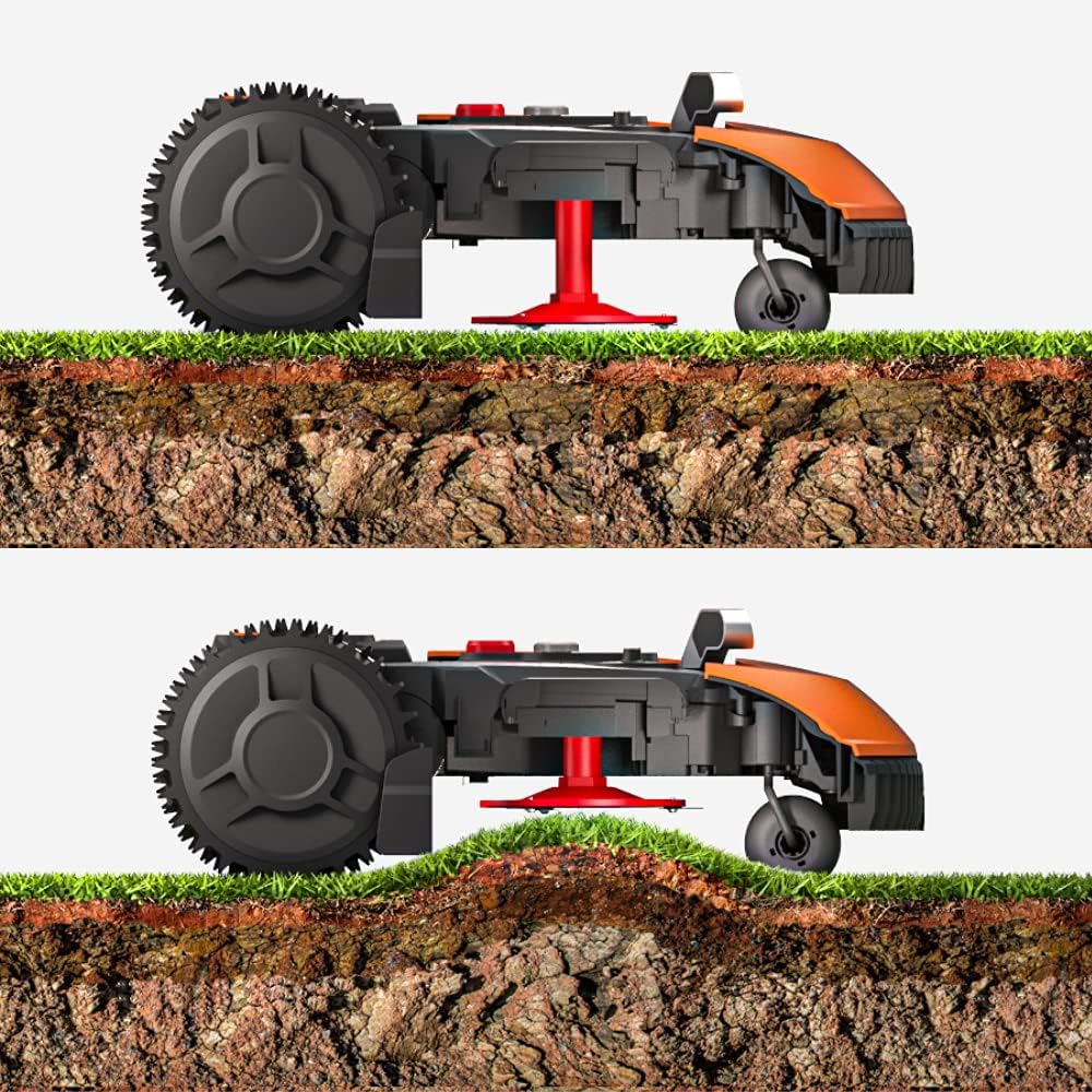 WORX Landroid PLUS WR147E.1 Mähroboter – Für Gärten bis 1000 m², mit WLAN, Bluetooth und Schwimmendem Mähdeck