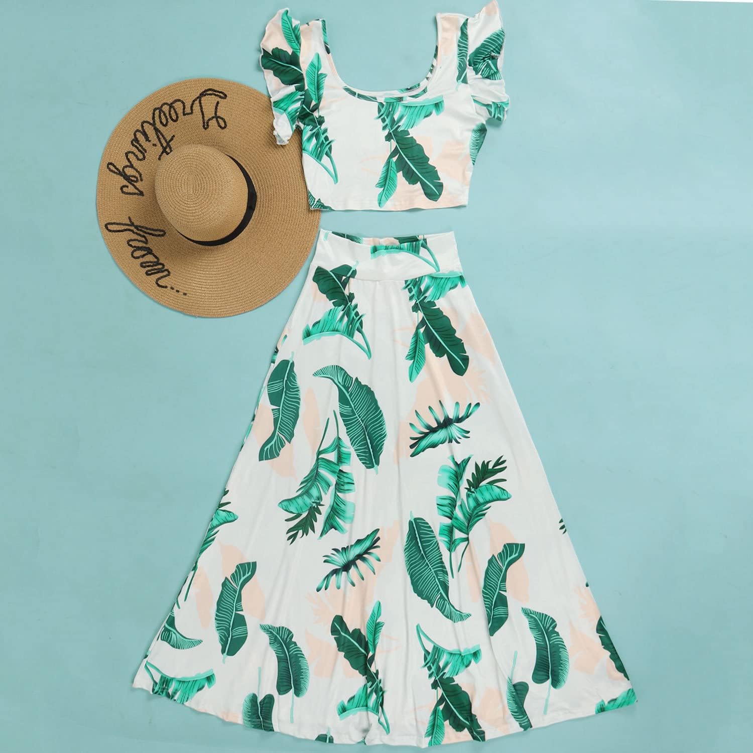 Damen 2-Teiliges Boho Outfit