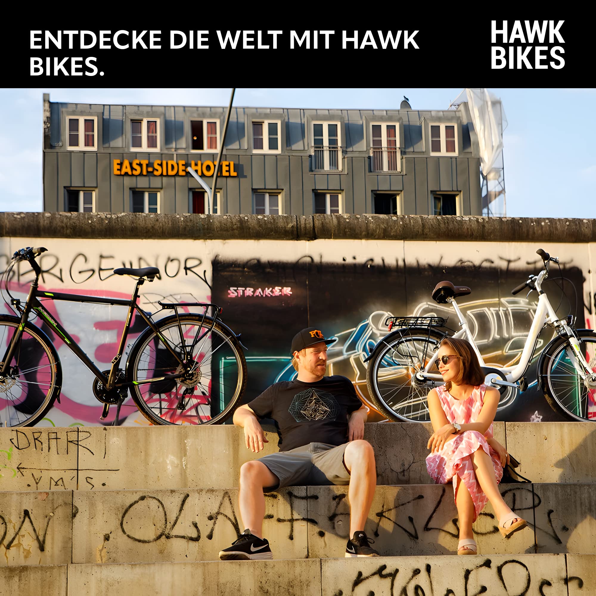 HAWK City Comfort – 28" Damenfahrrad, leichtes Stadtfahrrad,
