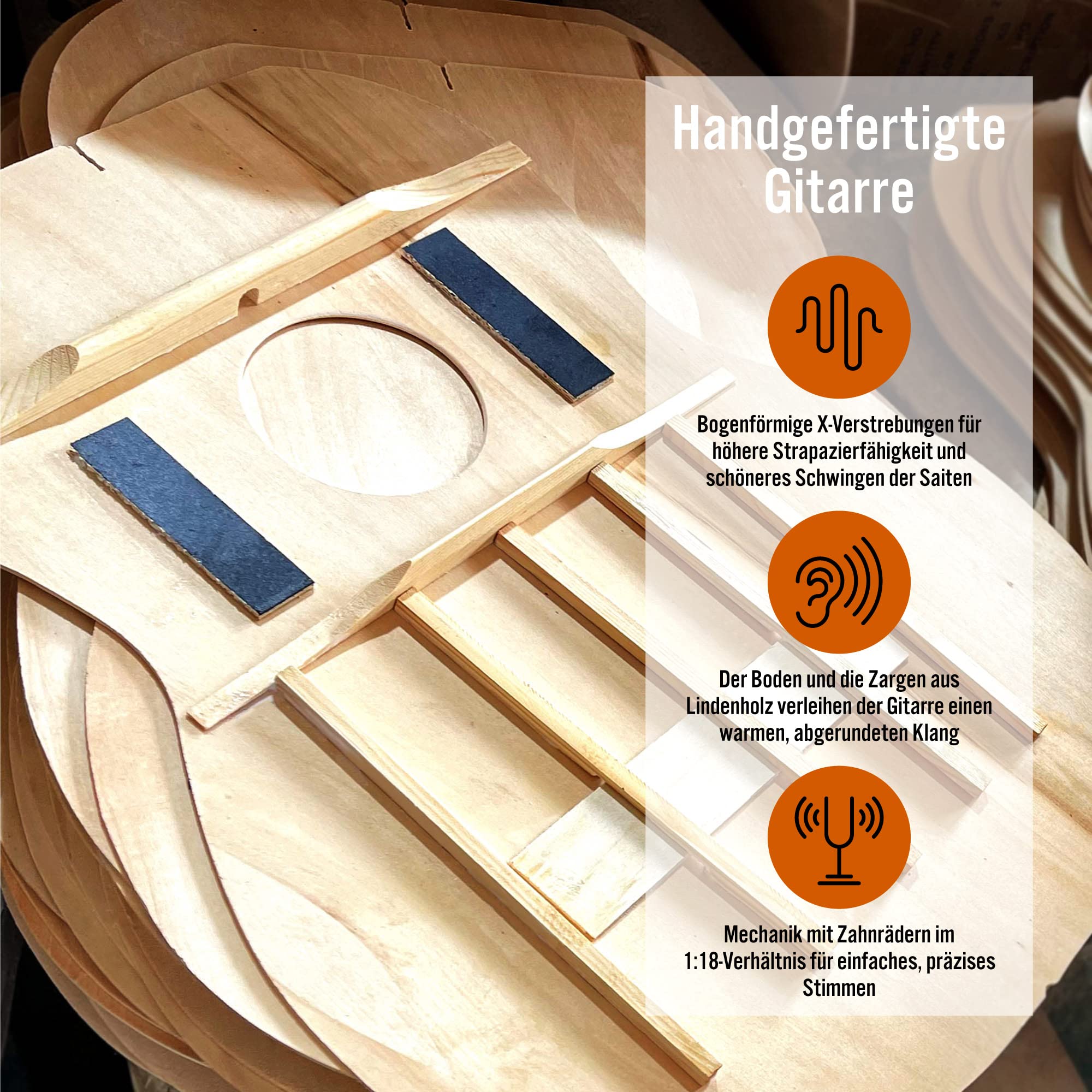 Westerngitarren-Set für Anfänger – 4/4 Größe, Stahlsaiten, Tasche, Plektren, Ersatzsaiten, 6 Monate kostenloser Unterricht, Schwarz