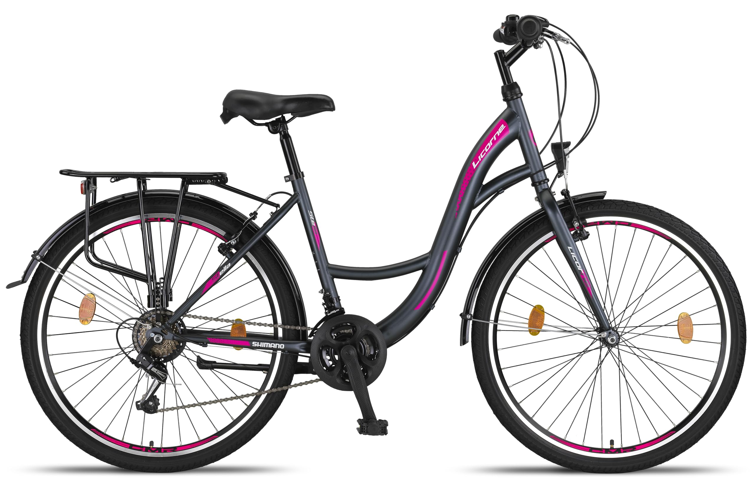 Licorne Bike Stella Premium – Citybike 24"/26"/28", 21-Gang-Schaltung